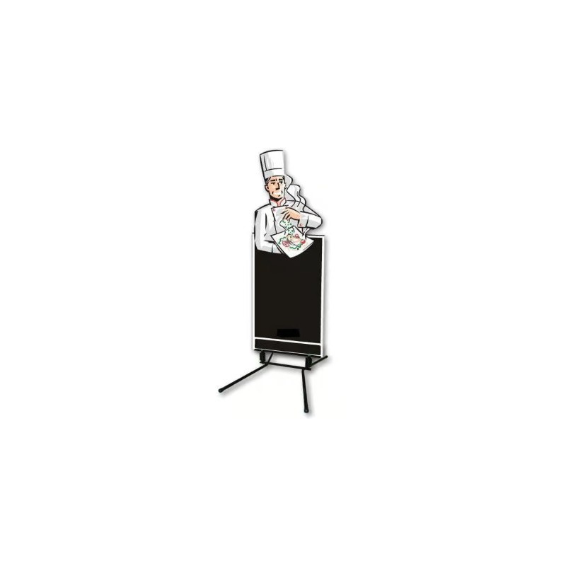 Figurine trottoir Chef + pied ressort