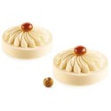 PLAQUE SILICONE 300X175 - 6 mini saint honoré Ø 76xht15.5 mm - 40ml