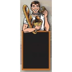 Figurine trottoir Boulanger + pied ressort