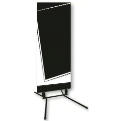 Stop-trottoir Urban noir et blanc + pied ressort