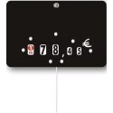 ETIQUETTE NEUTRE NOIR 70x105 mm - neutre (lot de 10) sans pique
