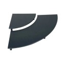 ESCALIER NOIR 1/4 ROND - 550x550x ht 65 mm - 2 niveaux*