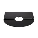 ESCALIER NOIR "RONDELLE" - 815x780x ht 45 mm