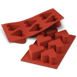 PLAQUE SILICONE CŒURS