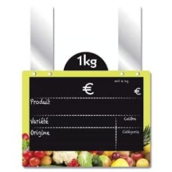 ETIQUETTE VITAMINE VERT ANIS VOC 150x110 mm - disque en ht, Gdes patt