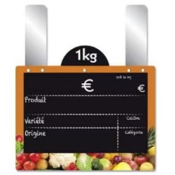 ETIQUETTE VITAMINE ORANGE VOC 200x150 mm - disque en ht, Gdes pattes 