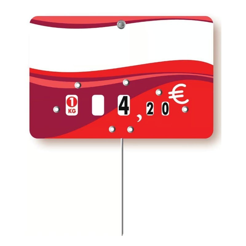 ETIQUETTE EVASION CHARCUT. TRAIT 105x70 mm - neutre, à roulettes, piq