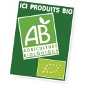 PANNEAU BIO 300x400 mm - logo AB + Eurofeuille + fil nylon
