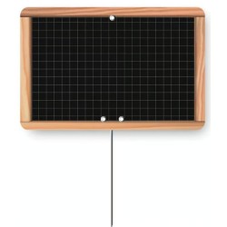 ETIQUETTE ÉCOLIÈRE NEUTRE 200x150 mm - sans roulettes, pique inox (lo