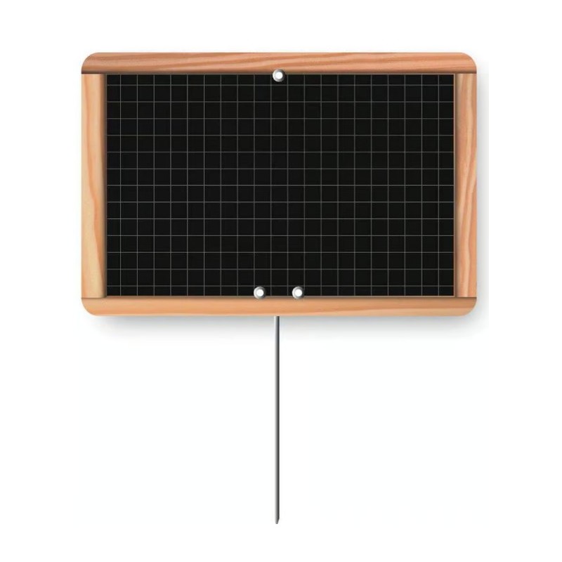 ETIQUETTE ÉCOLIÈRE NEUTRE 200x150 mm - sans roulettes, pique inox (lo