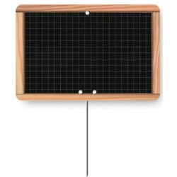 ETIQUETTE ÉCOLIÈRE NEUTRE 150x100 mm - sans roulettes, pique inox (lo