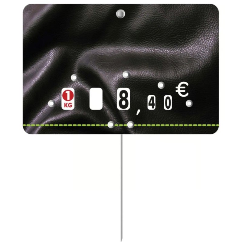 ETIQUETTE PRESTO NEUTRE 105x70 mm - neutre, à roulettes, pique inox (