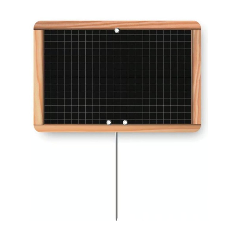 ETIQUETTE ÉCOLIÈRE NEUTRE 70x50 mm - sans roulettes, pique inox (lot 