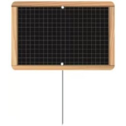 ETIQUETTE ECOLIÈRE NEUTRE 80x60 mm - sans roulettes, pique inox (lot 