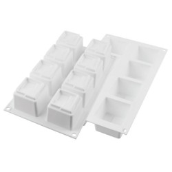 PLAQUE SILICONE 300X175 - 8 cubes kuadro 60x60xht60 mm - 150ml