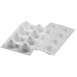 PLAQUE SILICONE 300X175 - 8 gouttes Ø 54xht175 mm - 55ml