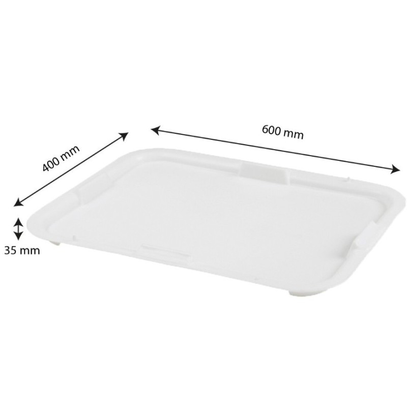 Couvercle pour bac à pâton 13 L– empilage stable et résistance thermique