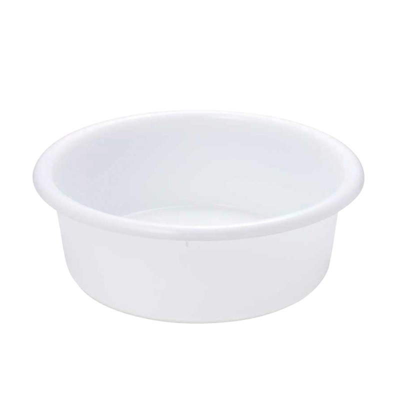 Bac à pâtons rond 19 L en PEHD blanc – Stockage et hygiène alimentaire