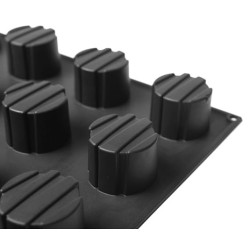 PLAQUE SILICONE RONDS RAYES