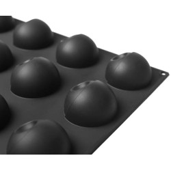 PLAQUE SILICONE 600X400 - 24 éclipses Ø72xht41.5 mm - 110ml