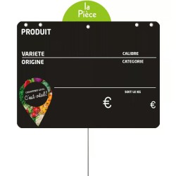 ETIQUETTE CONSOMMER…VITAL 150x100 mm - VOCC, disque poids, pique inox