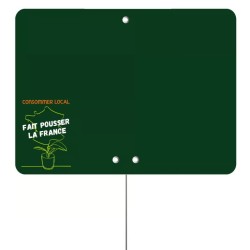 ETIQUETTE CONSOMMER LOCAL…FRANCE 200x150 mm - neutre, pique inox (lot