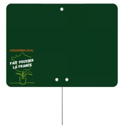ETIQUETTE CONSOMMER LOCAL…FRANCE 150x100 mm - neutre, pique inox (lot