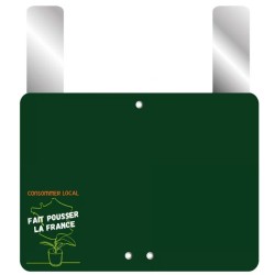 ETIQUETTE CONSOMMER LOCAL…FRANCE 150x100 mm - neutre, grandes pattes 