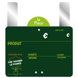 ETIQUETTE CONSOMMER…FRANCE 150x100 mm - VOCC, disque poids, grandes p
