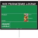 ETIQUETTE PRODUCTEURS LOCAUX 200x150 mm - VOCC, pique inox (lot de 10