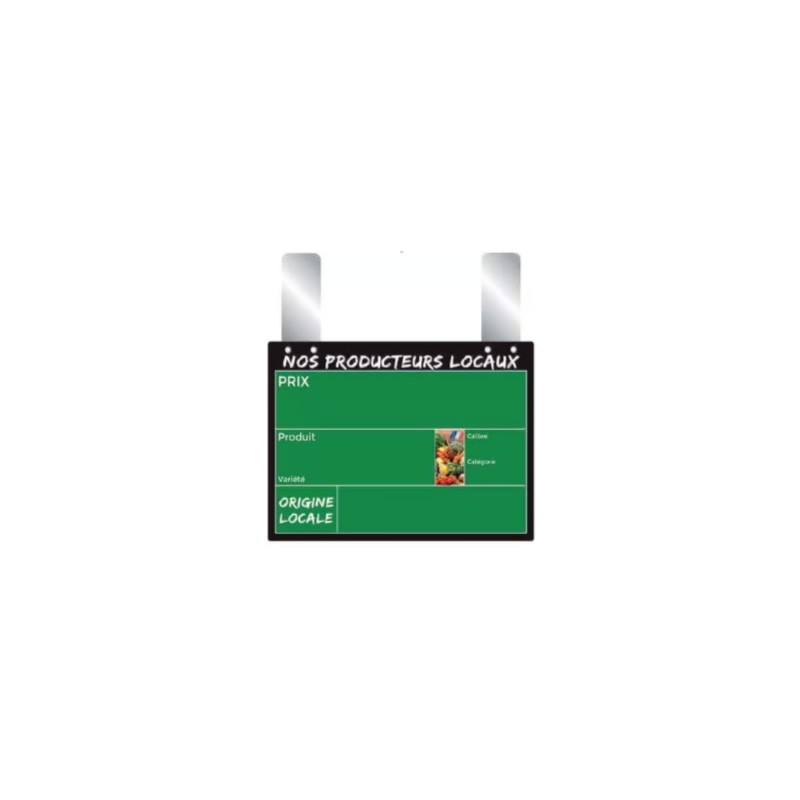 ETIQUETTE PRODUCTEURS LOCAUX 200x150 mm - VOCC, grandes pattes (lot d