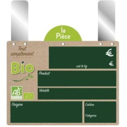 ETIQUETTE SIMPLT BIO 200x150 mm - VOCC, disque poids, grandes pattes 