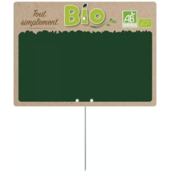 ETIQUETTE SIMPLT BIO 200x150 mm - neutre, sans roulettes, pique inox 