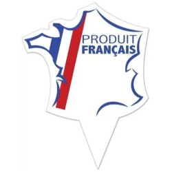 ETIQUETTE FRANCE 50x40 mm – Produit Français, pique plastique (lot de