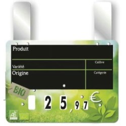 ETIQUETTE BIO FRAIS F&L VOC 200x150 mm – à roulettes, grandes pattes 