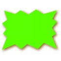 ECLATÉ 70x50 mm fluo vert (lot de 50)