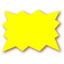ECLATÉ 100x80 mm fluo jaune (lot de 50)