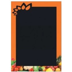 PANNEAU ARDOISE 500x700 mm – Vitamines orange + fil nylon