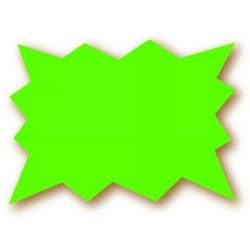 ECLATÉ 150x100 mm fluo vert (lot de 25)