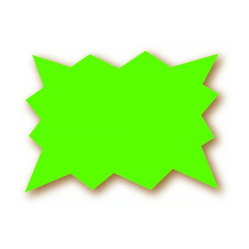 ECLATÉ 150x100 mm fluo vert (lot de 25)