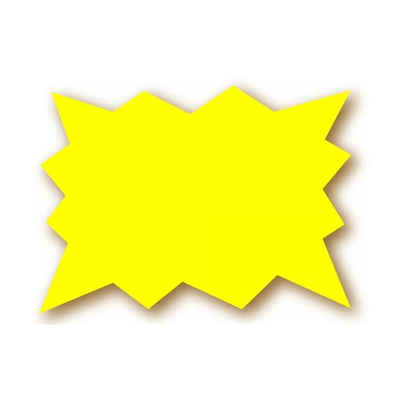ECLATÉ 150x100 mm fluo jaune (lot de 25)