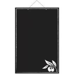 PANNEAU PROVENCE 400x600 mm – PVC expansé noir 3 mm, fil nylon