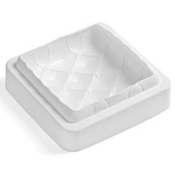 MOULE SILICONE - 1 carré matelassé bombé 160x160xht52 mm - 1L