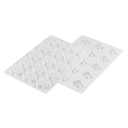 PLAQUE SILICONE 300X175 - 15 décors miel Ø 45xht8 mm - 8ml