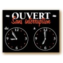 PANNEAU 150x100 mm – Ouvert sans interruption, 2 cadrans, fil nylon