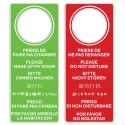 SIGNAL DE PORTE – Faire chambre / Ne pas déranger (lot de 10)