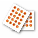 POCHETTE  60 LOGOS ADHESIFS "AOP" - Ø 16 mm