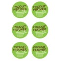 POCHETTE  60 LOGOS ADHESIFS "PRODUIT FERMIER" - Ø 29 mm