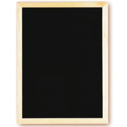 TABLEAU ARDOISINE 300x400 mm – noire, cadre pin