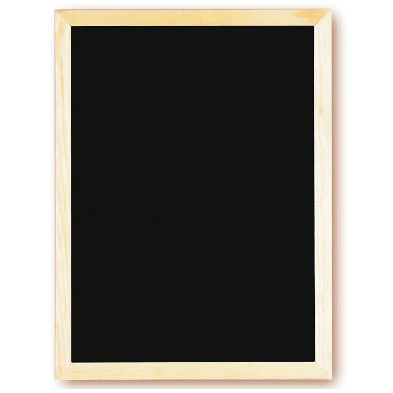 TABLEAU ARDOISINE 300x400 mm – noire, cadre pin